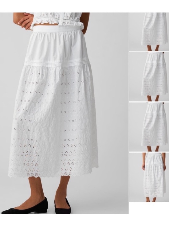 Gap x DOEN Dresses & Skirts - Gap × DÔEN Eyelet Midi Skirt size XS